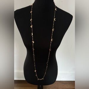 Moon Link Long Necklace